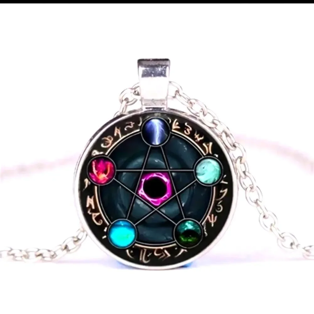 Retro teens pendant necklace